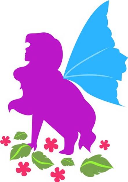 Picture of Fairy Silhouette SVG File