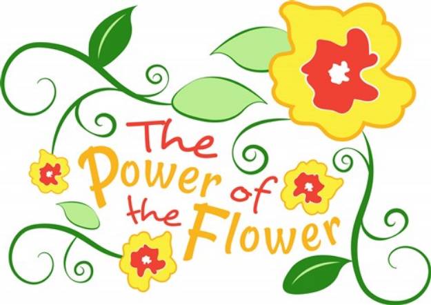 Picture of Power Of  Flower SVG File