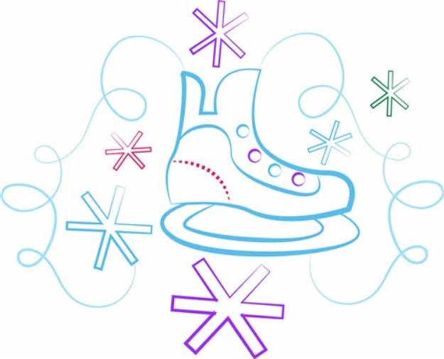 Picture of Ice Skate SVG File