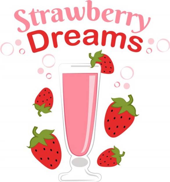 Picture of Strawberry Dreams SVG File