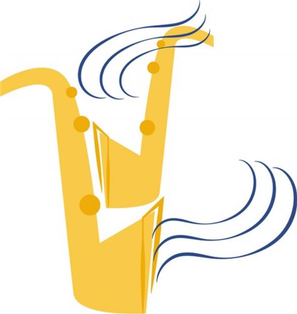 Picture of Saxophone Musician SVG File