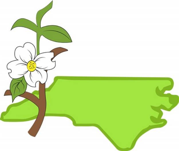Picture of NC Dogwood SVG File