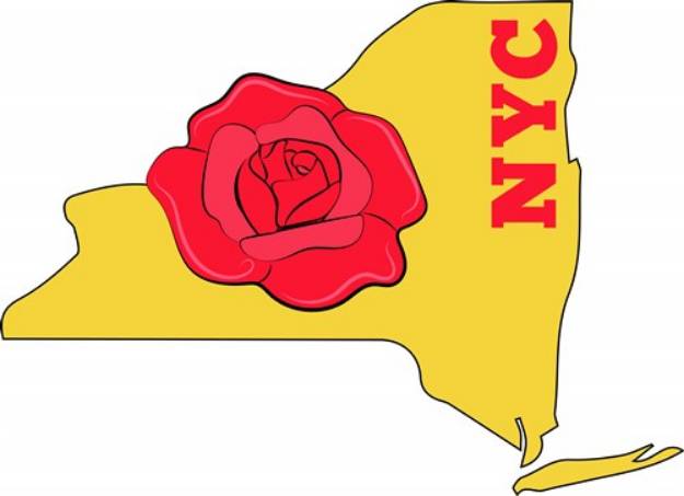 Picture of NYC Rose SVG File