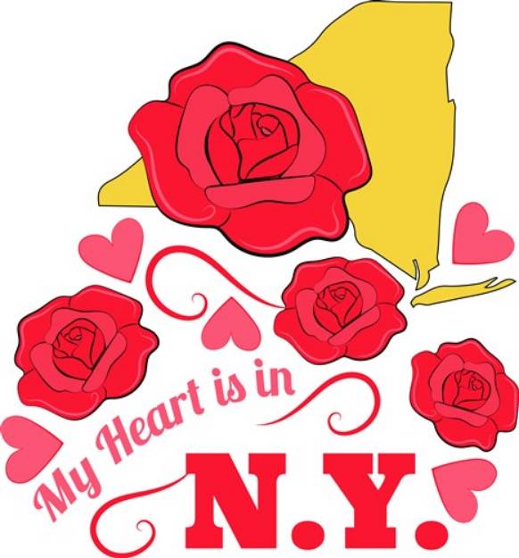 Picture of Heart In NY SVG File