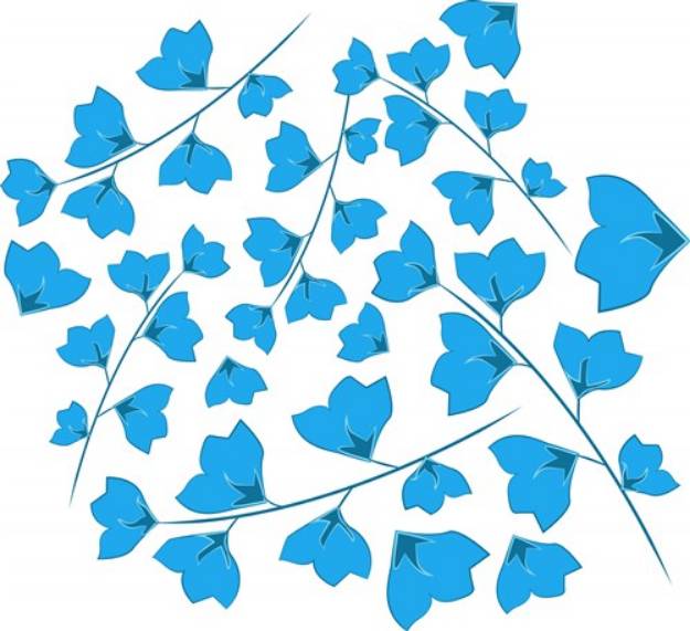 Picture of Blue Flowers SVG File