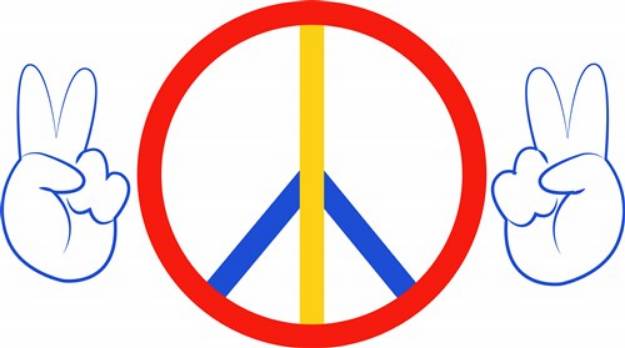 Picture of Peace Hands SVG File