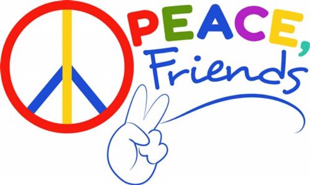 Picture of Peace Friends SVG File