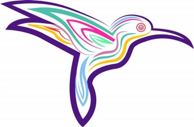 Picture of Ripple Hummingbird SVG File