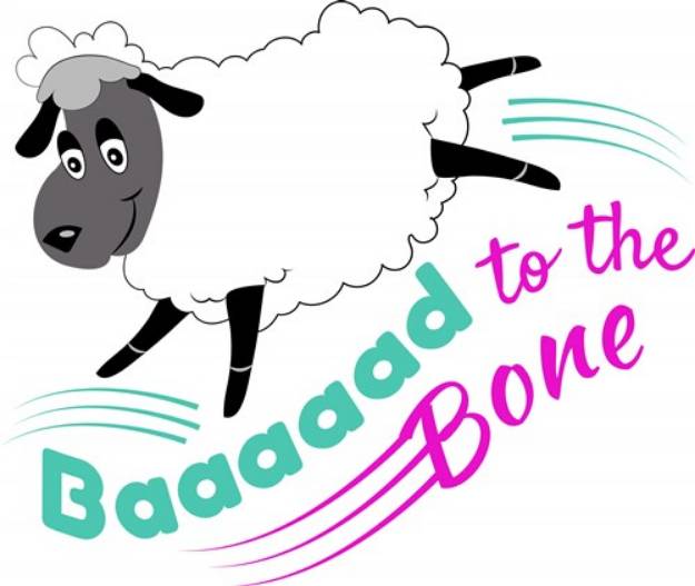 Picture of Baaaaad To The Bone SVG File