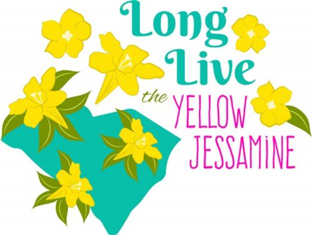 Picture of Yellow Jessamine SVG File