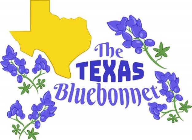 Picture of The Texas Bluebonnet SVG File
