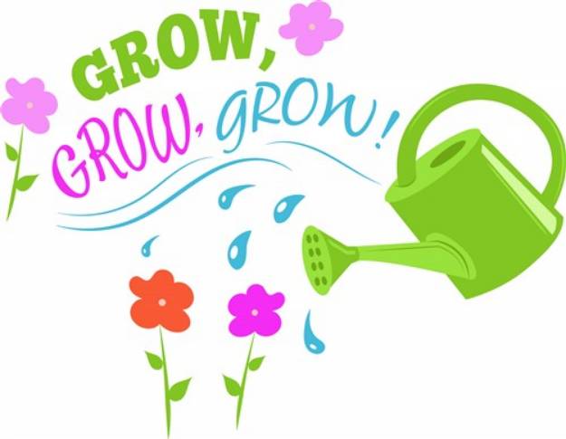 Picture of Watering Can Grow SVG File