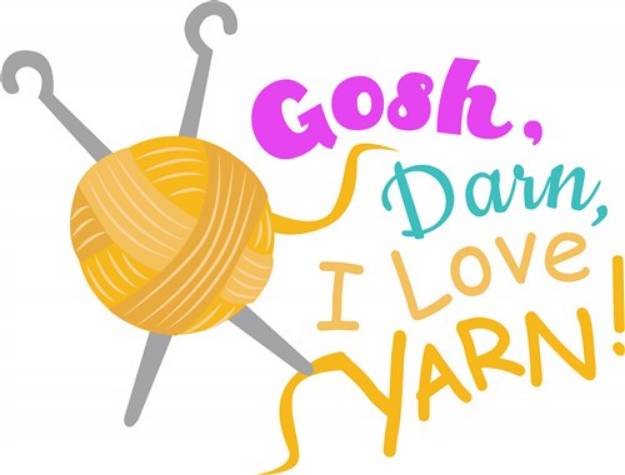 Picture of I Love Yarn SVG File