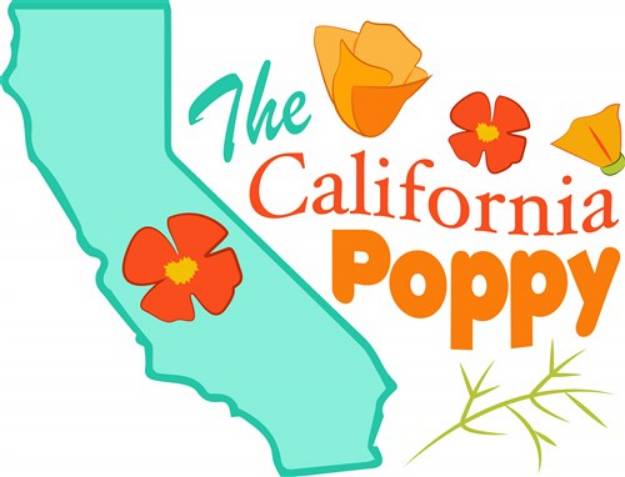 Picture of California Poppy SVG File