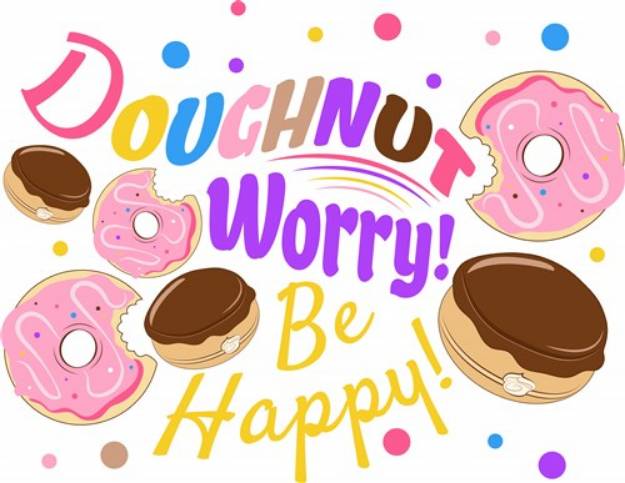 Picture of Doughnut Worry SVG File