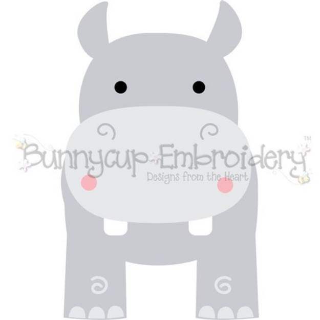 Picture of Boxy Hippo SVG File