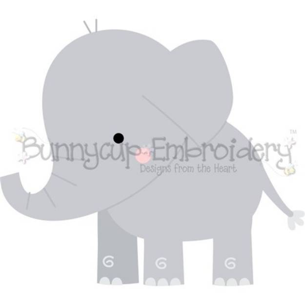 Picture of Boxy Elephant SVG File