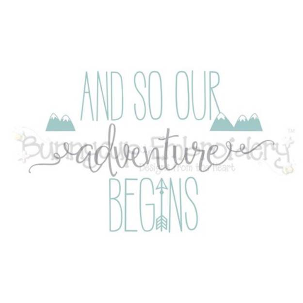 Picture of And So Our Adventure Begins SVG File
