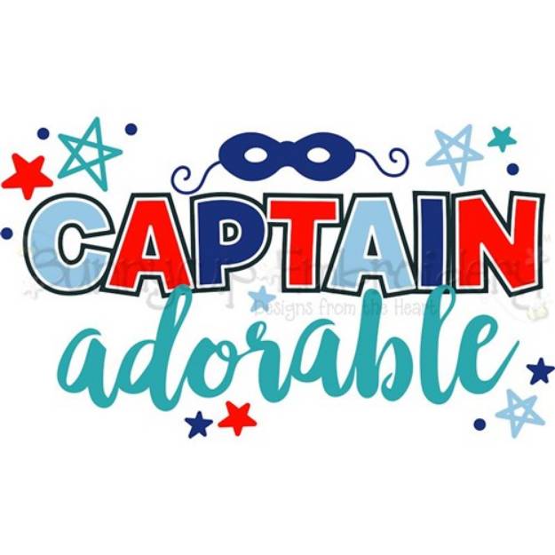 Picture of Captain Adorable SVG File