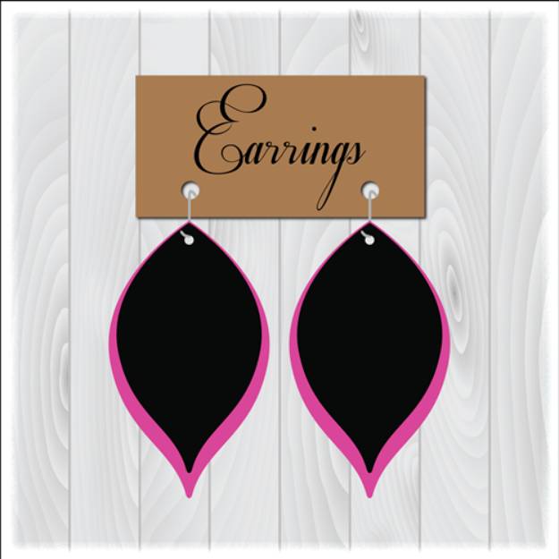 Picture of Teardrop Earrings  SVG File