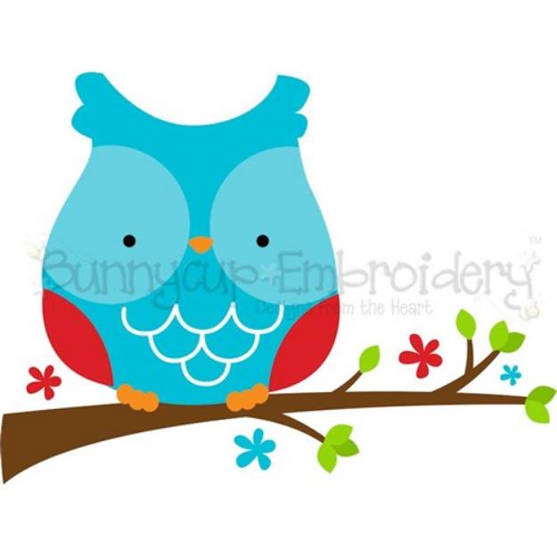 Picture of Owl On Branch SVG File