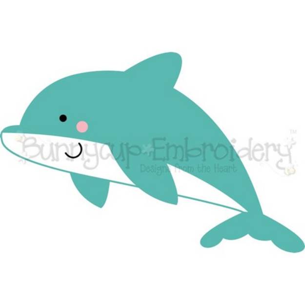 Picture of Boxy Dolphin SVG File