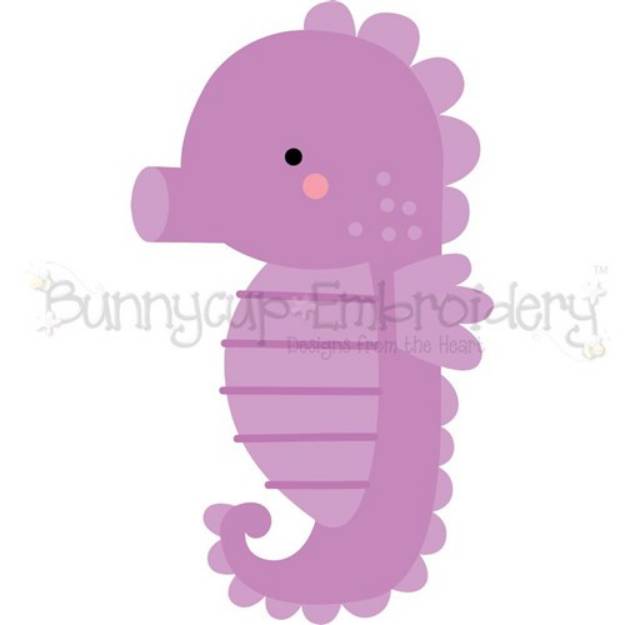 Picture of Boxy Seahorse SVG File