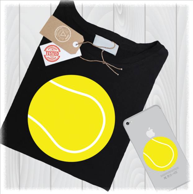 Picture of Tennis Ball SVG File