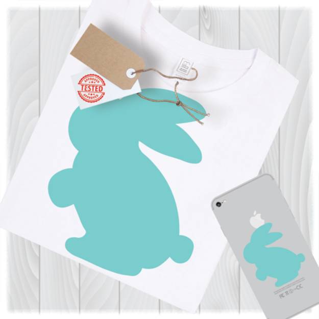 Picture of Bunny Silhouette SVG File