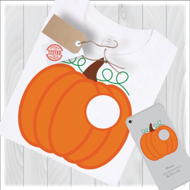 Picture of Pumpkin Monogram Frame SVG File