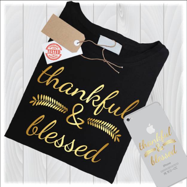 Picture of Thankful & Blessed SVG File