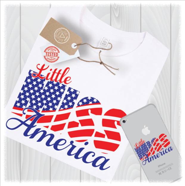Picture of Little Miss America SVG File