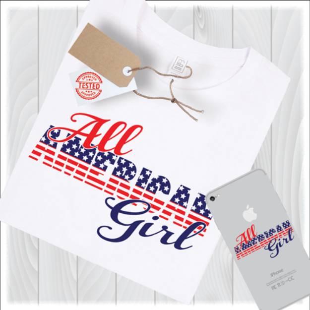Picture of All American Girl SVG File
