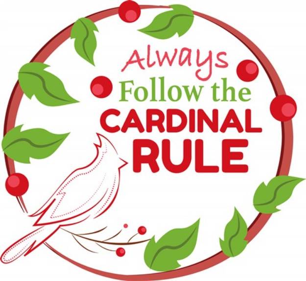Picture of Cardinal Rule SVG File
