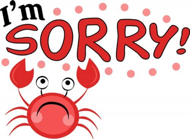 Picture of Im Sorry! SVG File