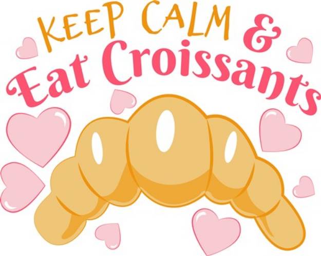Picture of Eat Croissants SVG File