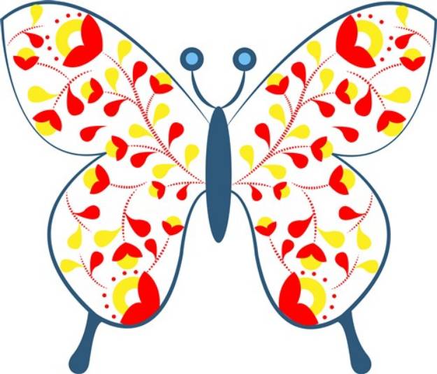 Picture of Flower Butterfly SVG File