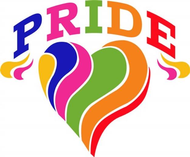 Picture of Pride Heart SVG File