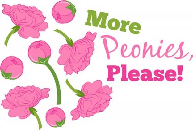 Picture of More Peonies SVG File