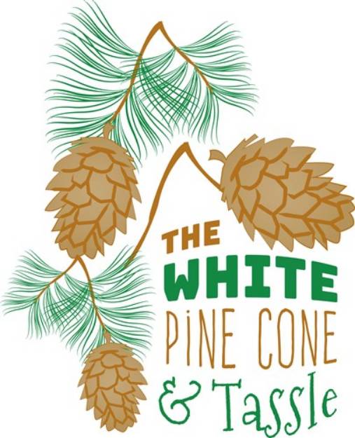 Picture of Pine Cone & Tassle SVG File