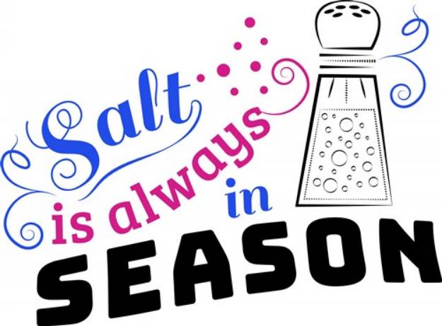 Picture of Salt In Season SVG File