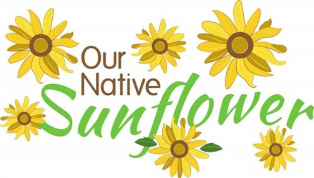 Picture of Native Sunflower SVG File