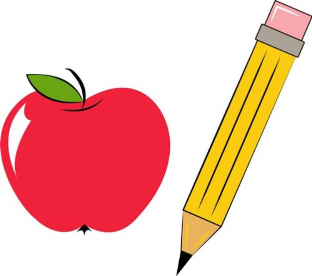 Picture of School Apple SVG File