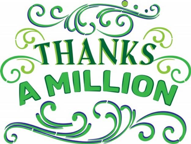 Picture of Thanks A Million SVG File