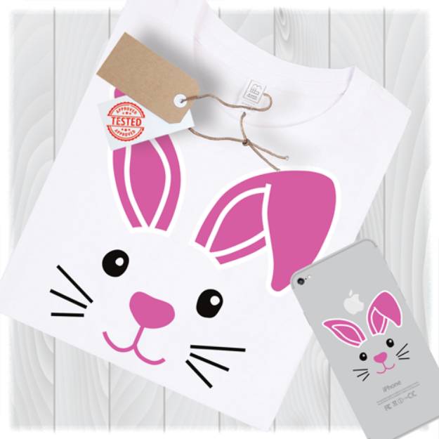 Picture of Easter Bunny Face SVG File