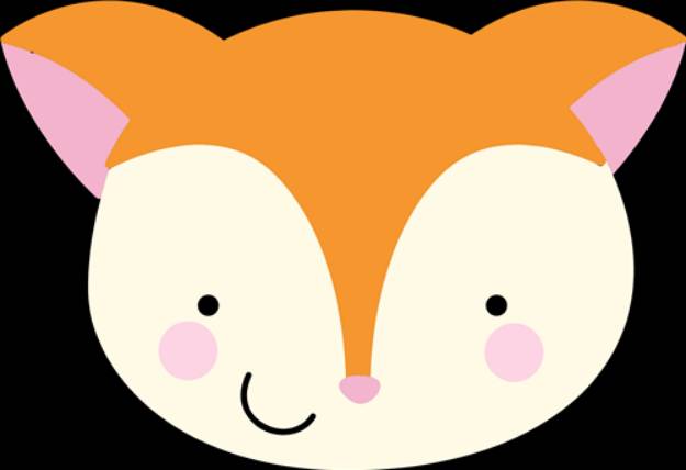 Picture of Adorable Fox Face SVG File