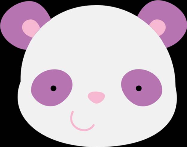 Picture of Adorable Panda Face SVG File
