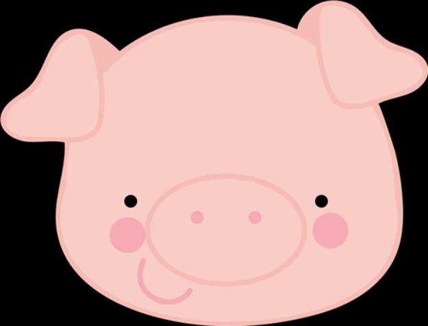 Picture of Adorable Pig Face SVG File