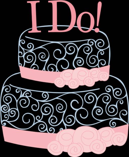 Picture of I Do Wedding Cake SVG File