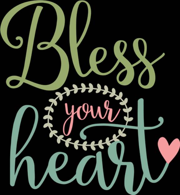 Picture of Bless Your Heart SVG File